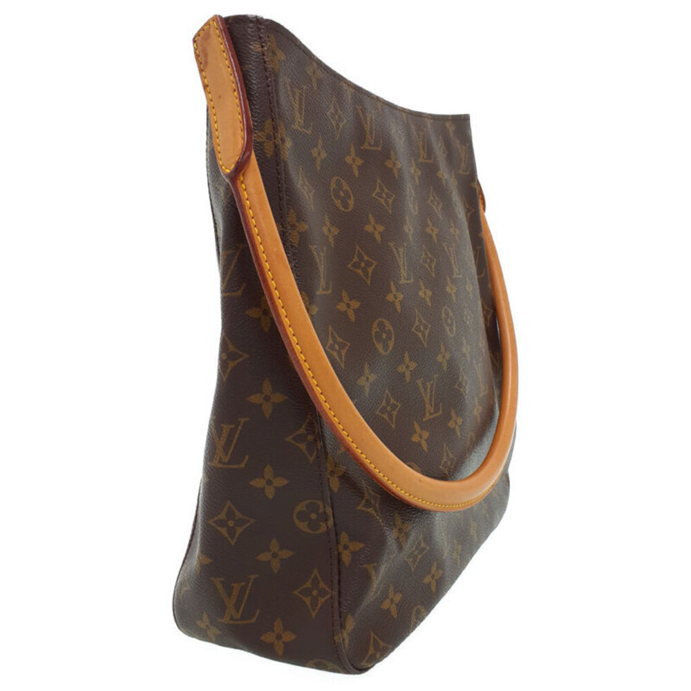 Louis Vuitton Shoulder Brown Looping Bag Monogram